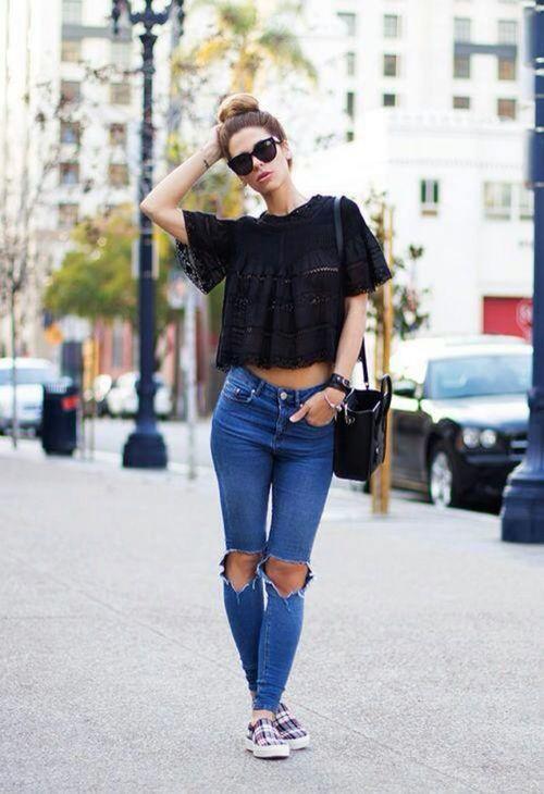Outfits con jeans rasgados: no son tan urban style cómo crees